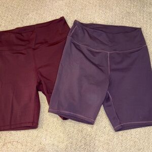 Women's Burgundy and Plum Shorts